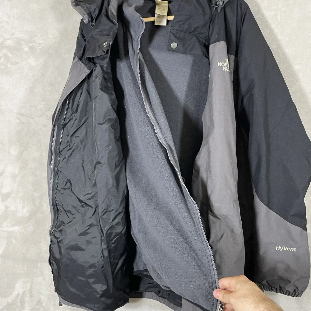 The North Face HyVent Insulated 3 in 1 Triclimate Jacket Hooded Ski Men's XXL